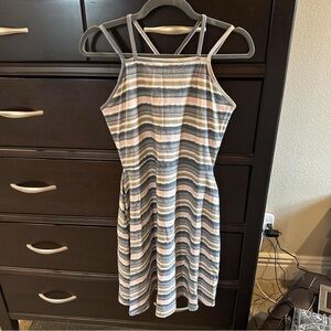 ‼️NWOT: Pact Organic Strappy Midi Striped Dress - L